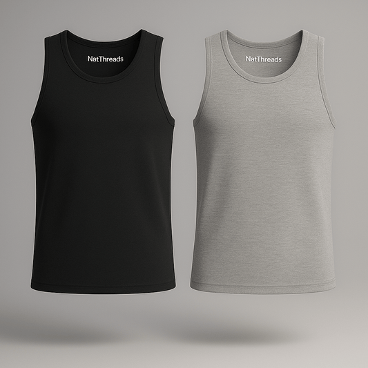MEN’S ULTRASOFT BAMBOO - COTTON VESTS - NatThreads
